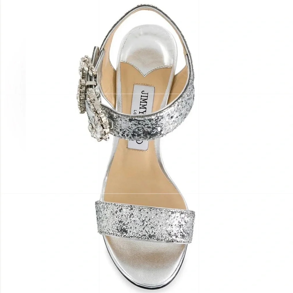 Jimmy Choo Sereno 100mm sandals Size 40 - Picture 2 of 14